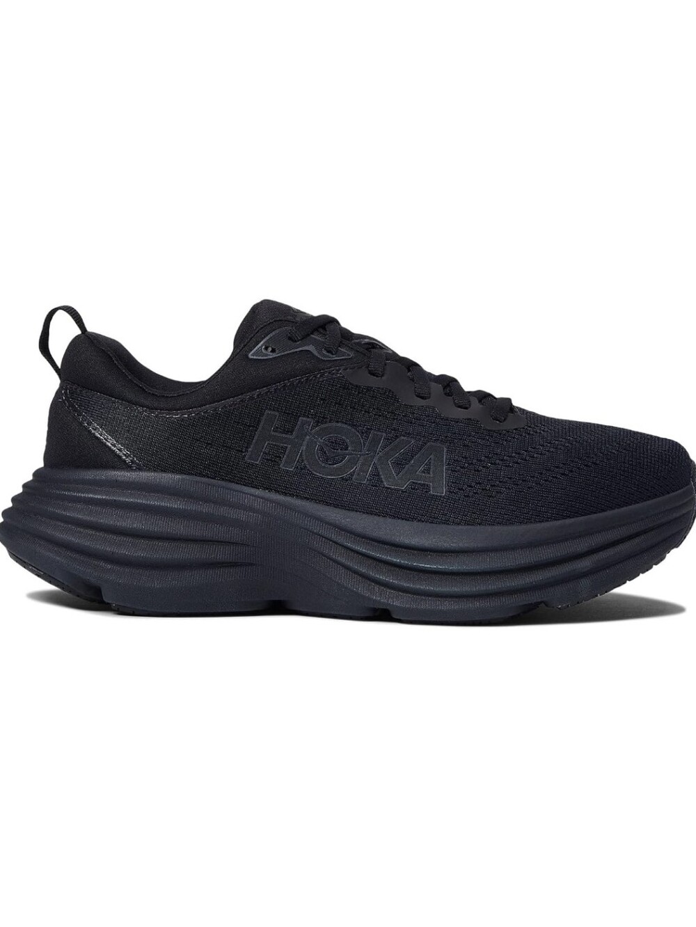HOKA ONE ONE Bondi 8 Women's Road Running Shoes Sneakers Black Sz 9 Athletics - Picture 3 of 15